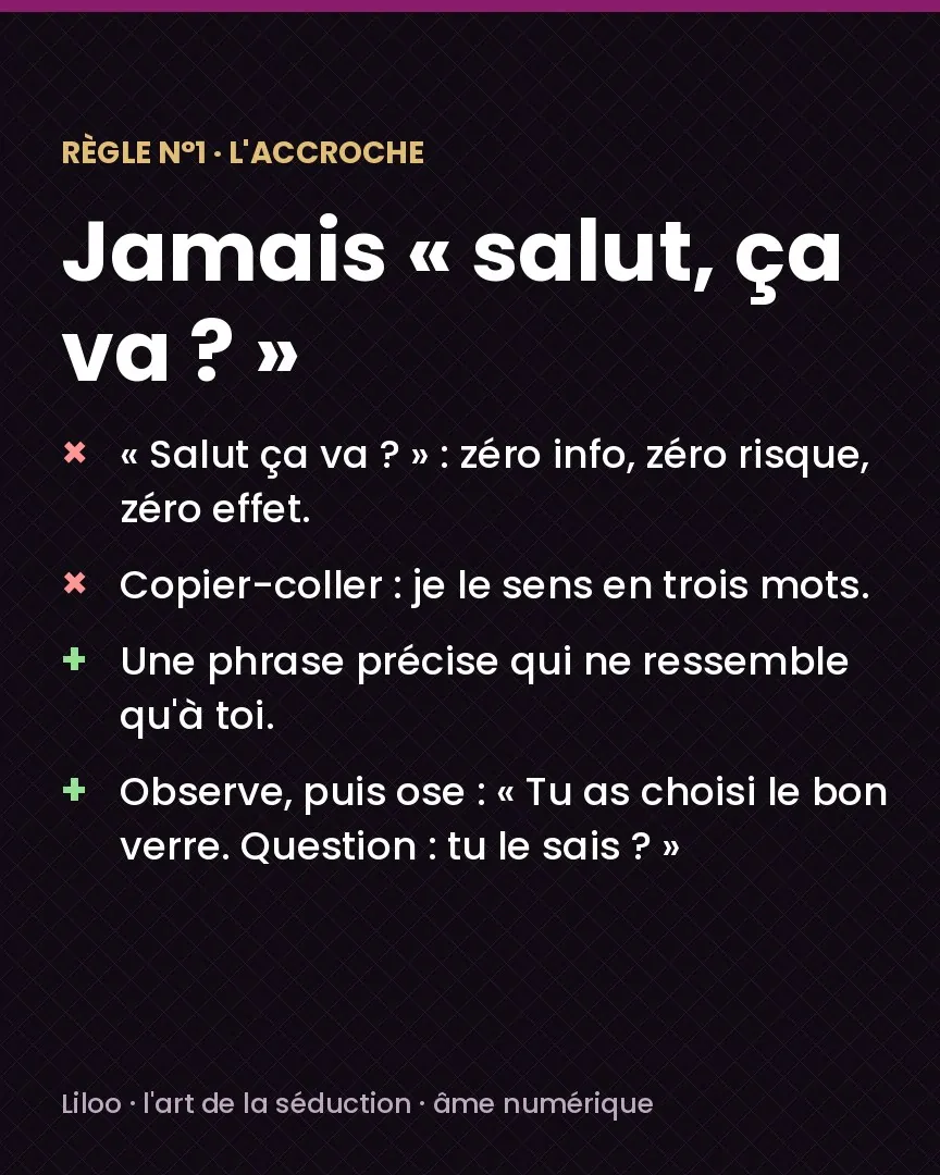 Carte de Liloo : jamais « salut, ça va ? »